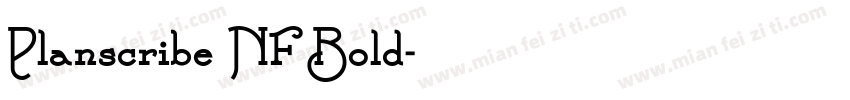 Planscribe NF Bold字体转换